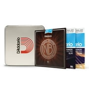 D'Addario Acoustic Guitar String Sample Pack - Phosphor Bronze, 80/20 Bronze \u0026 Nickel Bronze with Limited Edition D'Addario Collection Tin